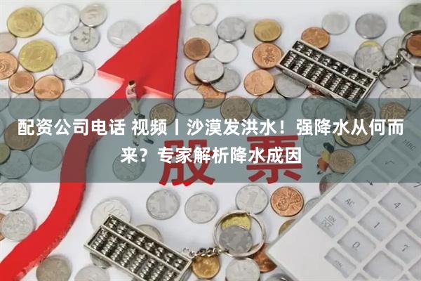 配资公司电话 视频丨沙漠发洪水！强降水从何而来？专家解析降水成因